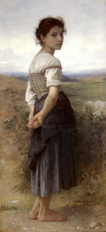 Adolphe William Bouguereau The Young Shepherdess (mk26) Germany oil painting art